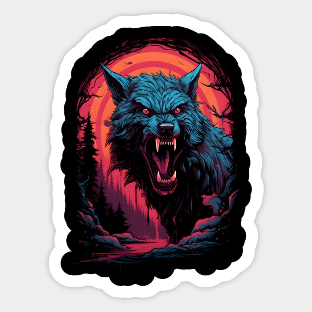 Werewolf Moon Sticker by lord.mandragoran